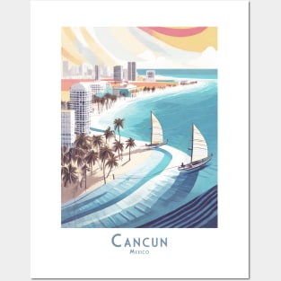 Mexico - Cancun Beachfront Bliss Posters and Art